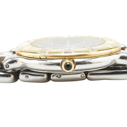 Fendi Watch 900G Quartz Black Dial Stainless Steel Plated