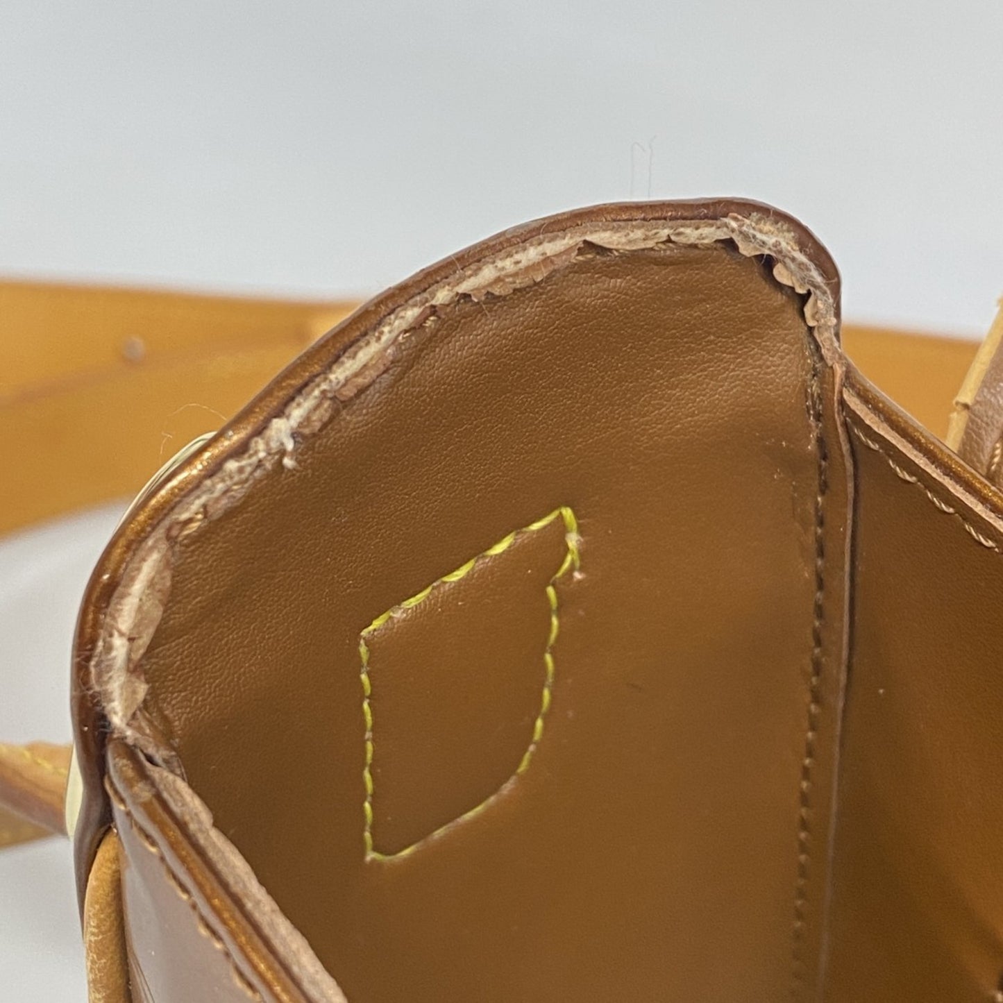 Louis Vuitton Vernis Christie Gm Shoulder Bag M91107 Bronze