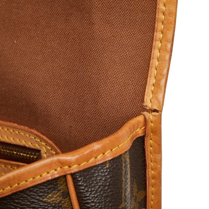 Louis Vuitton Monogram Gibessier Mm Crossbody Shoulder Bag M42247 Brown Leather