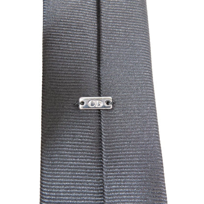 Christian Dior Dior Narrow Tie 100% Silk Black