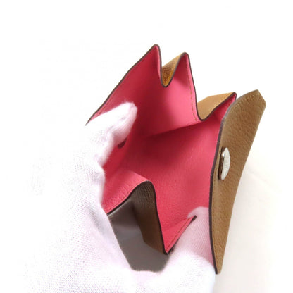 Hermes Levain Quatre Verso Two-Tone Chevre Mysore Wallet/Coin Case