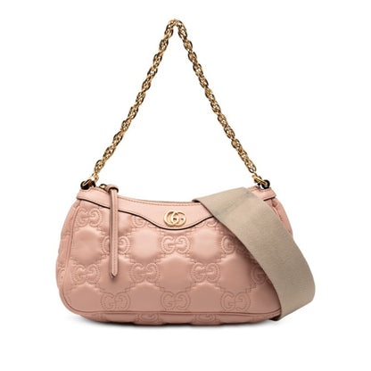 Gucci Gg Matelasse Handbag/Shoulder Bag 2Way 735049 Pink Leather