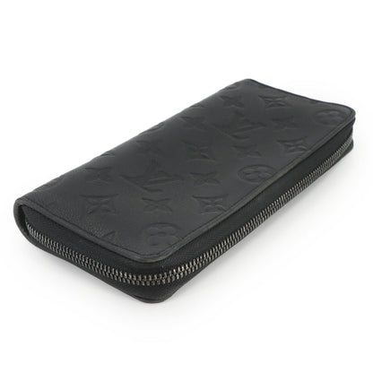 Louis Vuitton Monogram Shadow Zippy Wallet Vertical Long In Black Leather (M62902) Rfid