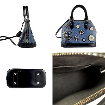 Louis Vuitton Alma Bb Handbag/Shoulder Bag In Epi Denim