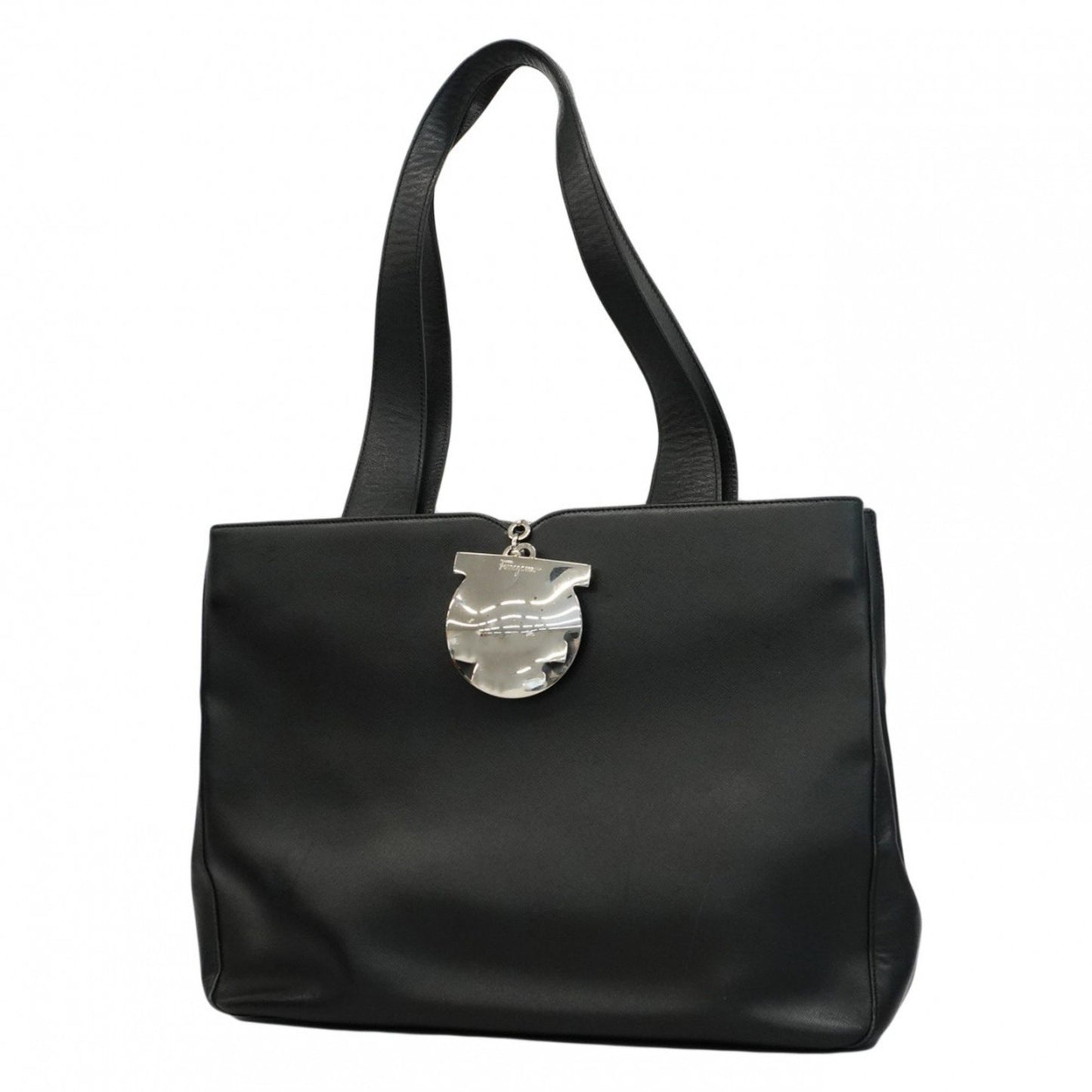 Salvatore Ferragamo Gancini Leather Tote Bag