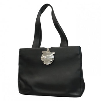 Salvatore Ferragamo Gancini Leather Tote Bag