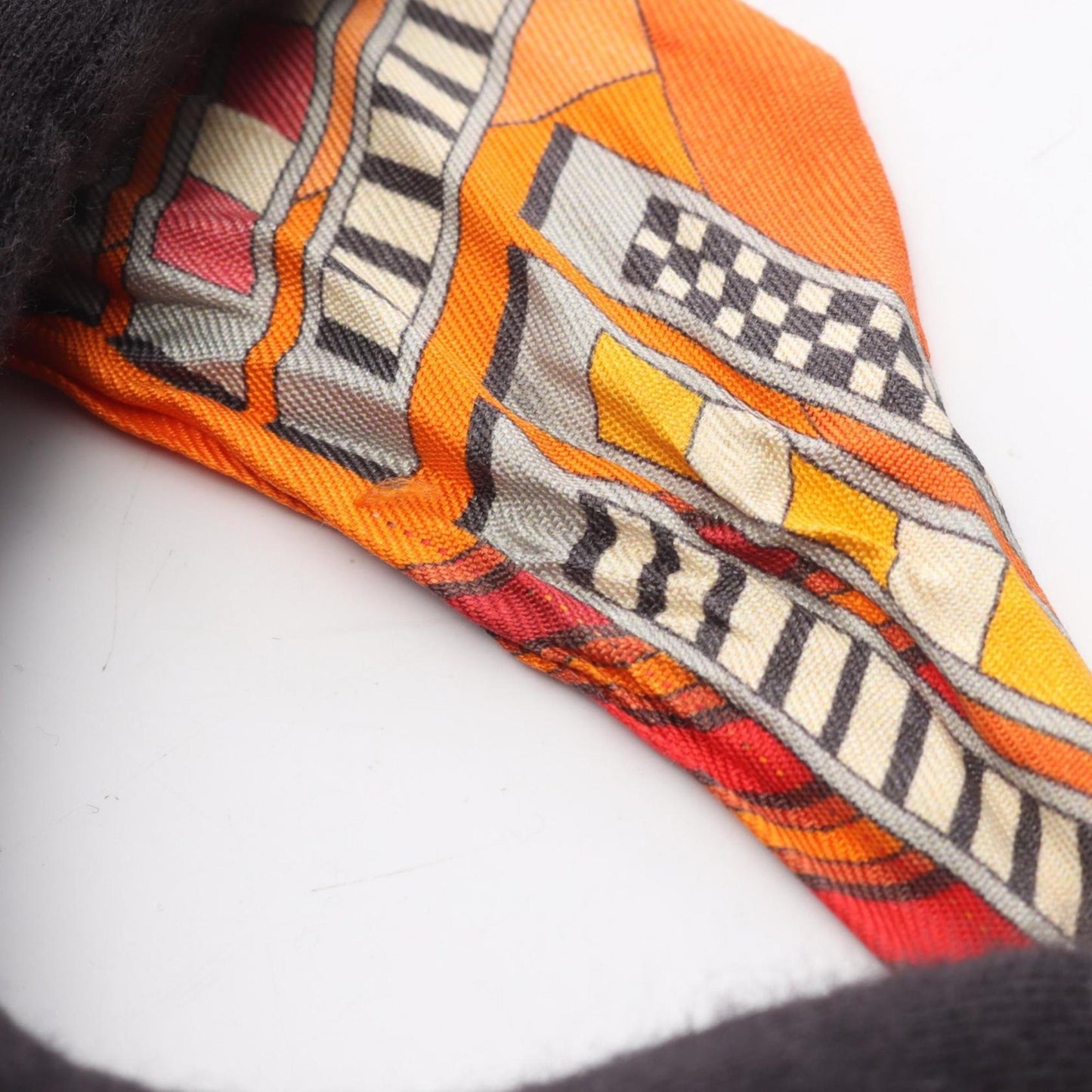 Hermes Herms Twilly Brides Et Gris Silk Scarf For Women