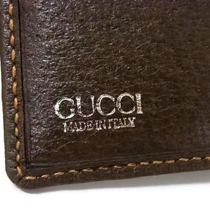 Gucci Gg Supreme Bifold Wallet 034 662 6399 Brown Leather
