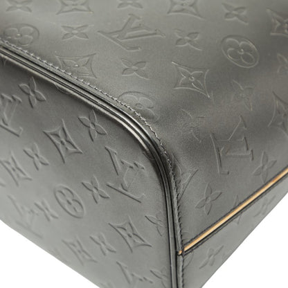 Louis Vuitton Monogram Matte Stockton Shoulder Bag Tote M55112 Noir Black Leather