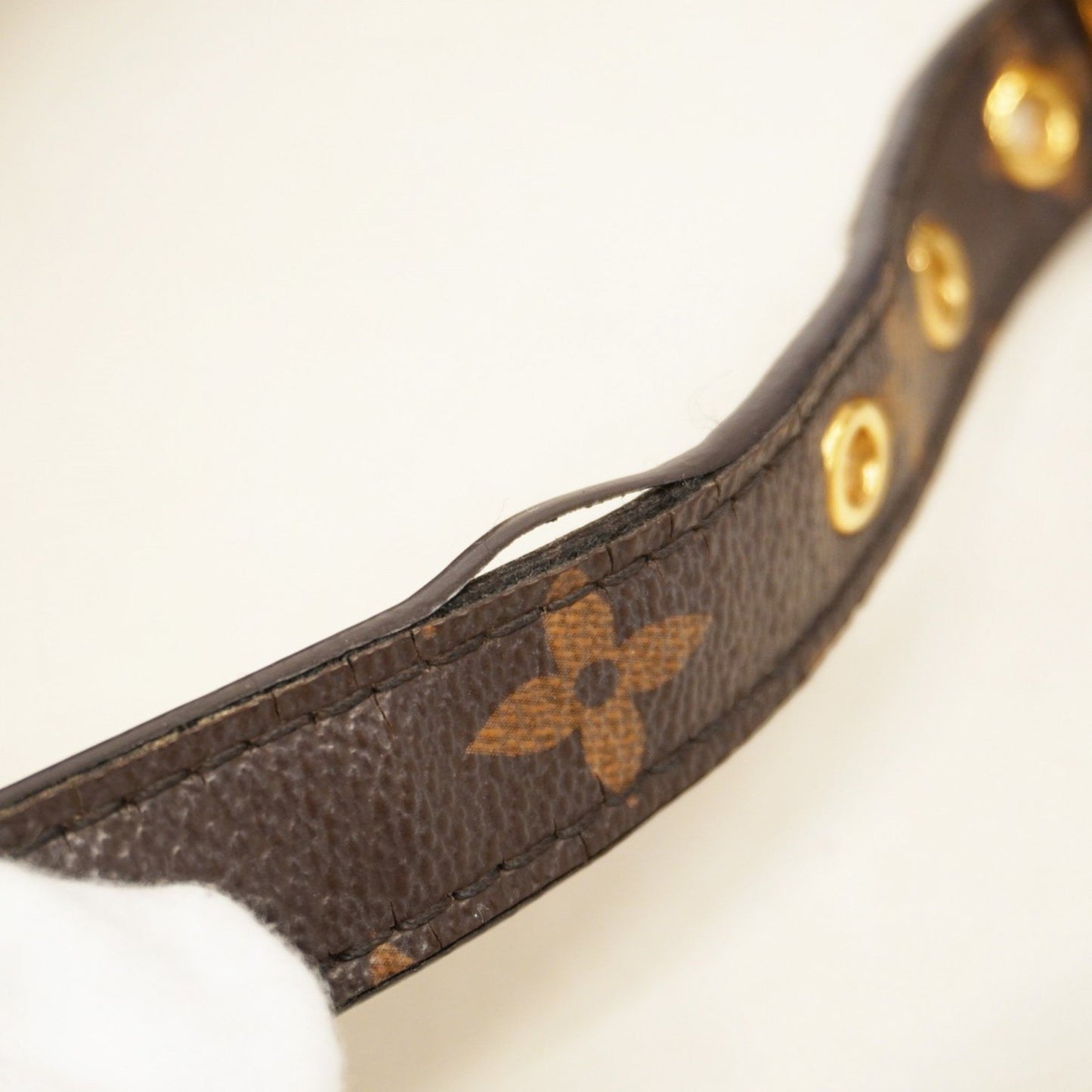 Louis Vuitton Monogram Pallas Handbag M40906 Brown Aurore 2-Way Bag