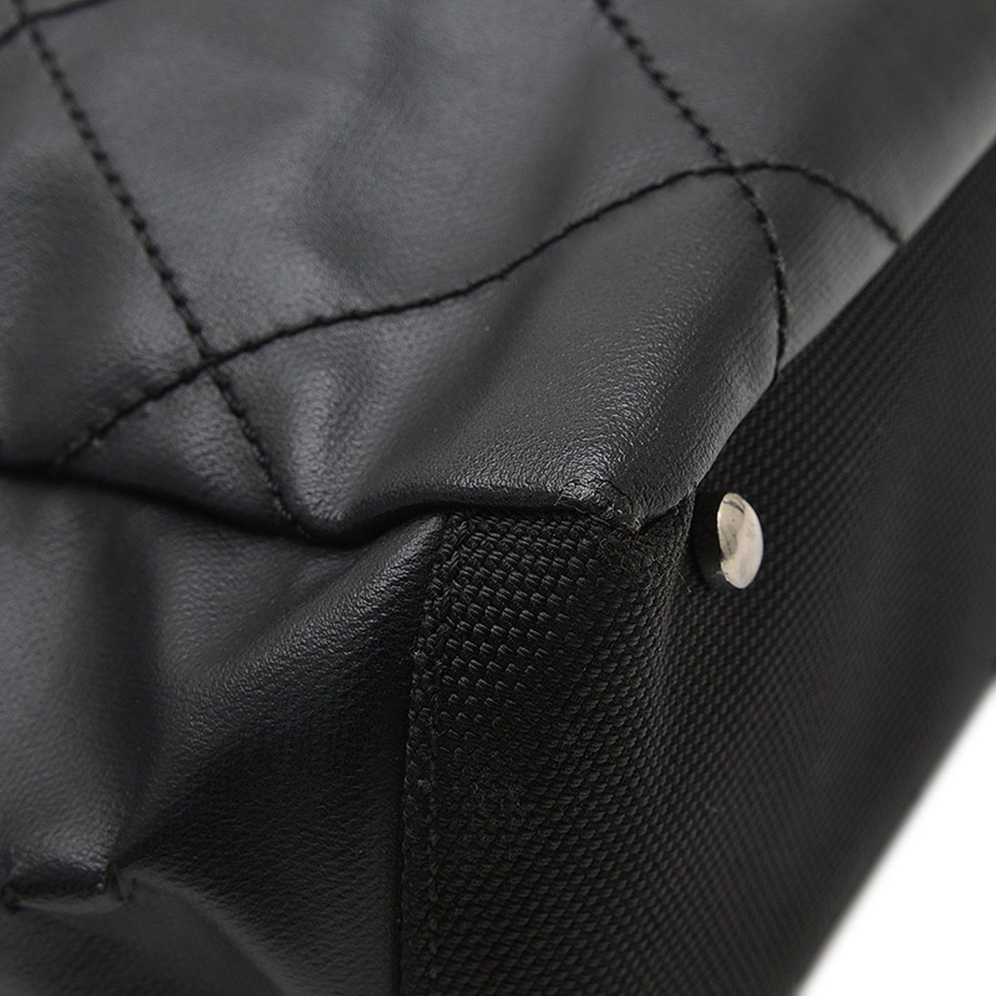 Chanel Paris Biarritz Tote Pm Bag Black Silver Hardware A34208