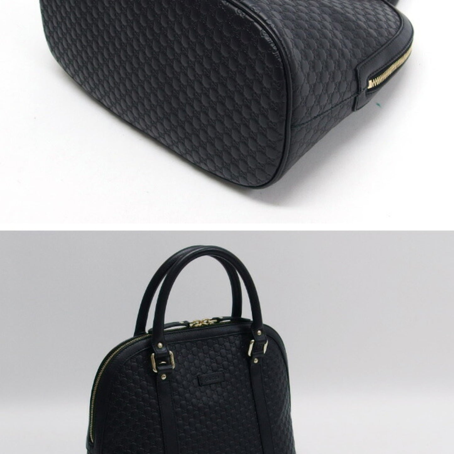 Gucci Micro Guccissima Shoulder Bag Black