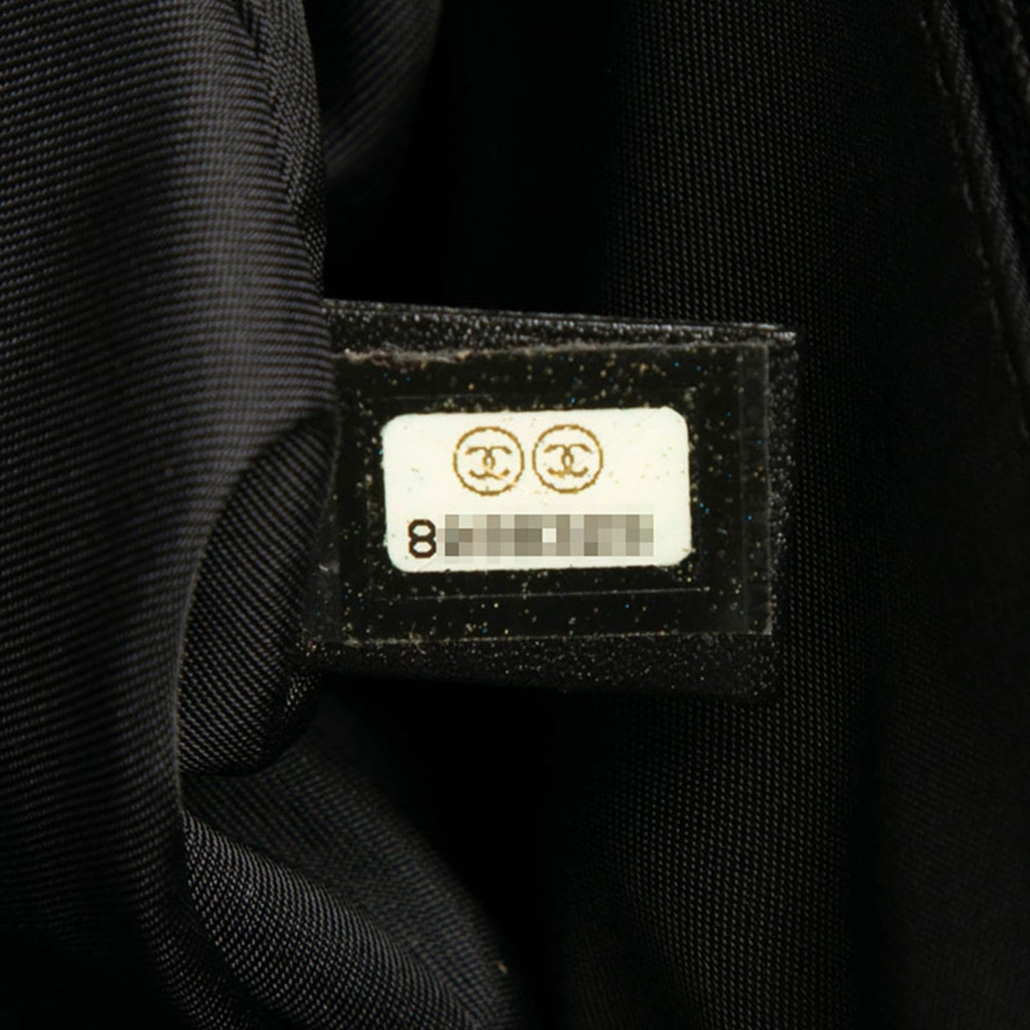 Chanel New Travel Line Handbag Tote Bag Black Nylon Leather