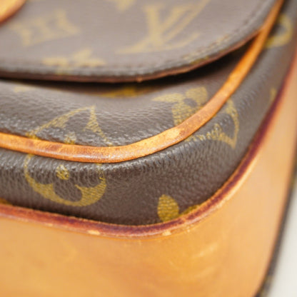 Louis Vuitton Monogram Cartouchiere Mm Shoulder Bag M51253 Brown