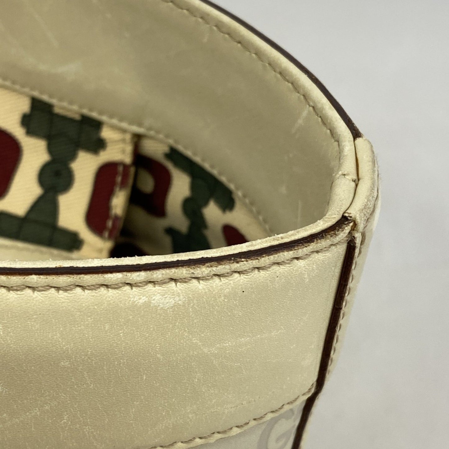 Gucci Tote Bag Guccissima 145993 Leather Ivory Champagne