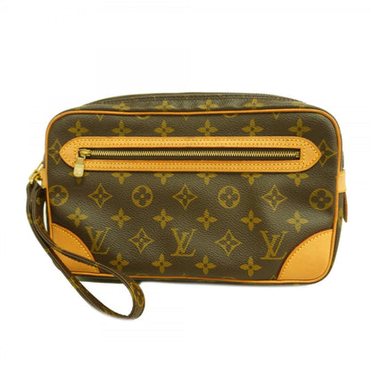 Louis Vuitton Monogram Marly Dragonne Gm Clutch Bag M51825 Brown
