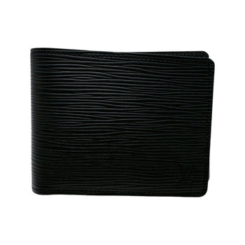 Louis Vuitton Louis Vuitton Bi-Fold Wallet Epi Portefeuille Multiple Leather M60662 Black