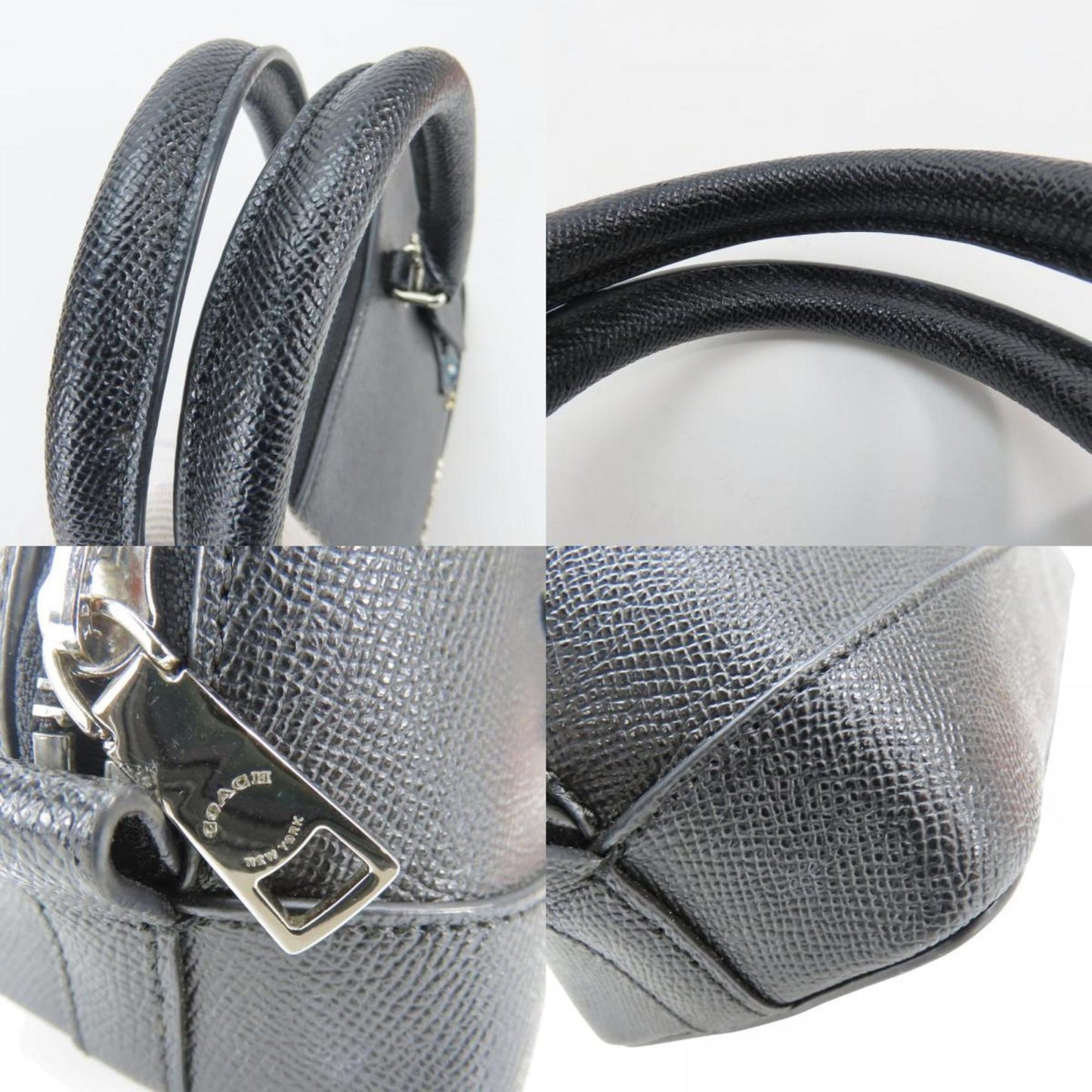 Coach Mini Sierra Satchel Handbag F22254 With Bird Leather Beads And Black Blue Studs