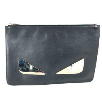 Fendi 7N0078 Monster Bugs Pouch Bag Clutch Leather