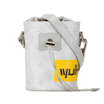 Louis Vuitton Monogram Chalk Nano Shoulder Bag M44631 White Pvc Leather