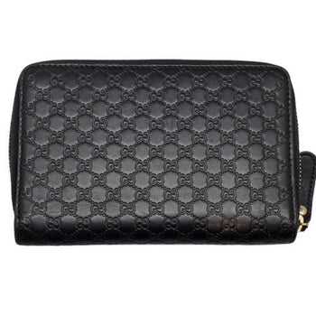 Gucci 449423 Guccissima Round Compact Wallet Purse