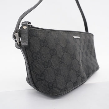 Gucci Gg Canvas Handbag 07198 Black