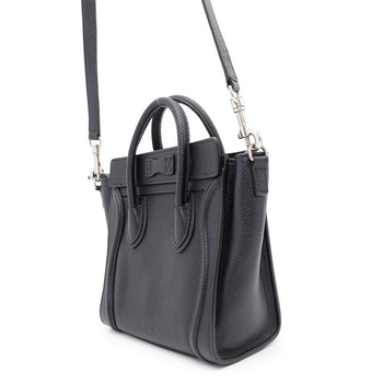 Celine Handbag Luggage Nano Shopper 189243 Celine Bag 2Way Shoulder Black