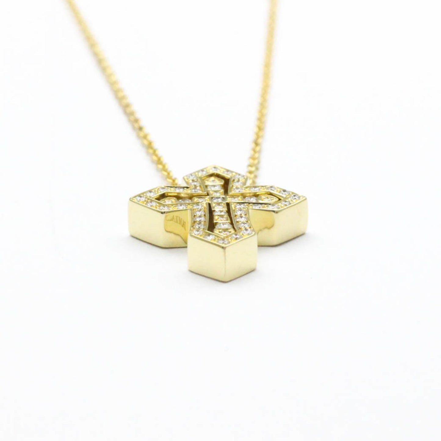 Damiani Belle Epoque Crown Necklace Xxs Yellow Gold (18K) Diamond Men