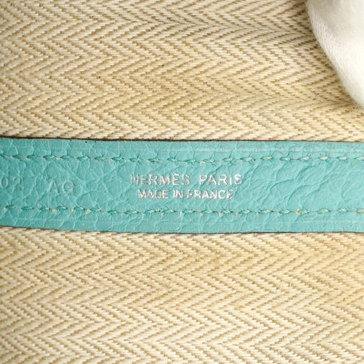 Hermes Herms Garden Pm Country Blue Atoll Tote Bag