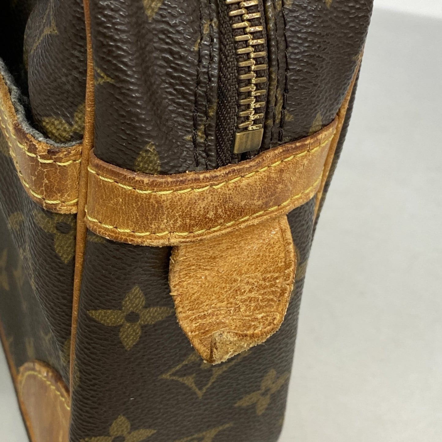 Louis Vuitton Monogram Compigne 28 Clutch Bag M51845 Brown