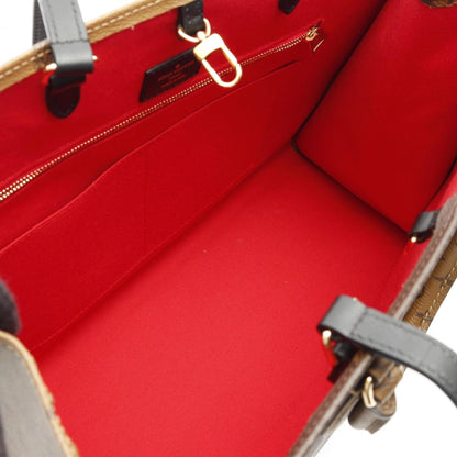 Louis Vuitton On The Go Gm Shoulder Bag Coated Canvas Leather Monogram Giant