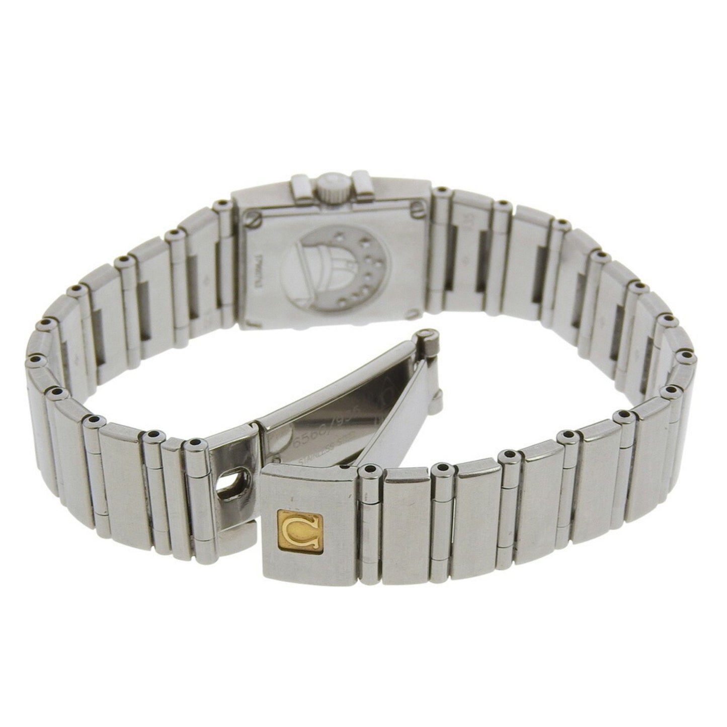 Omega Constellation Carree Watch 1531.71 Stainless Steel 1998 Quartz Analog Display White Shell Dial