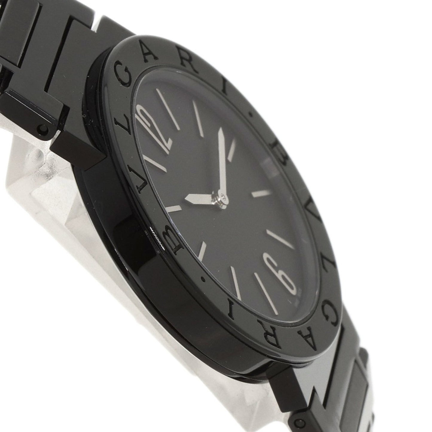 Bvlgari Bb33S Black Diamond-Like Carbon Watch In Stainless Steel/Ss