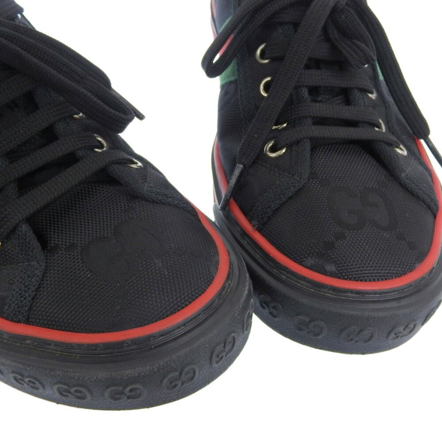 Gucci Shelly Line Gg Canvas Tennis 1977 Off The Grid Shoes Black 6 629242 H9H70 1072