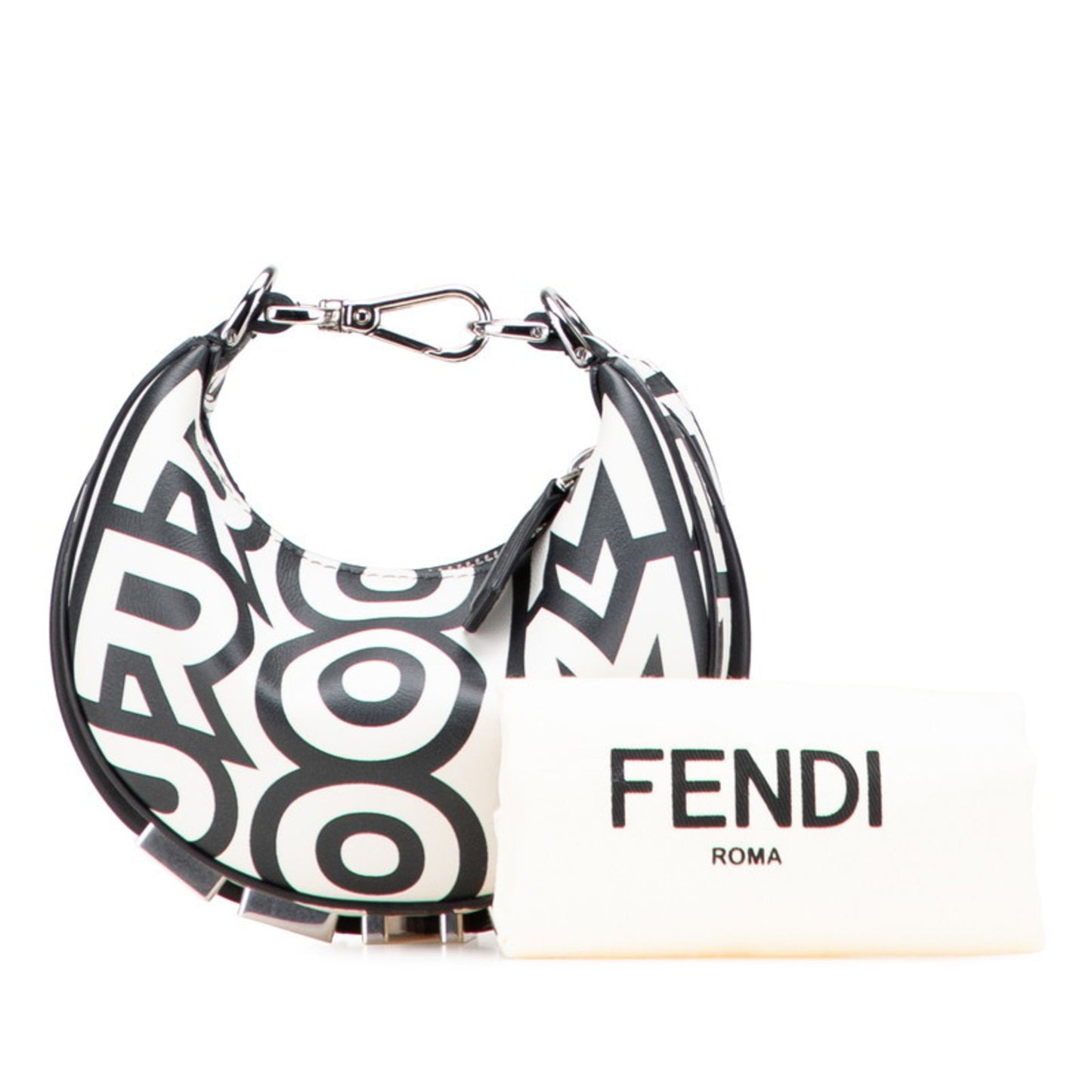 Fendi Nanography Marc Jacobs Collaboration Handbag 7As089 White