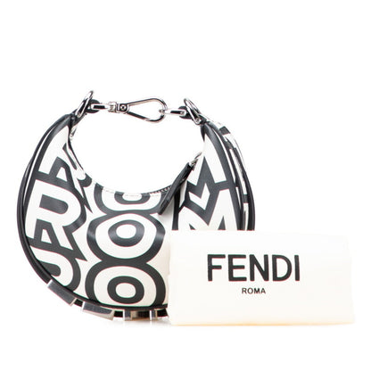 Fendi Nanography Marc Jacobs Collaboration Handbag 7As089 White