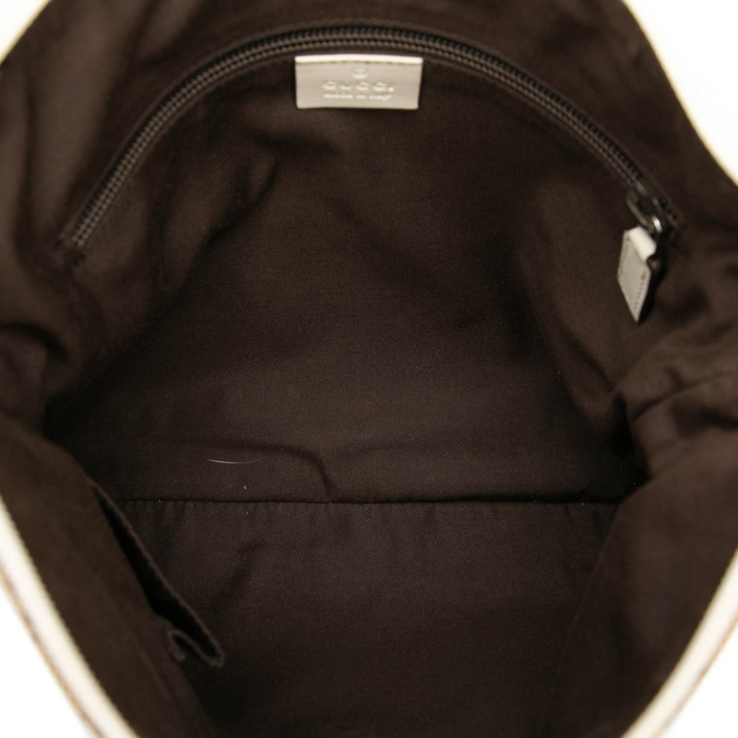 Gucci Gg Canvas Shoulder Bag 145857 Beige Ivory Leather