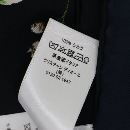 Christian Dior 22 D-Constellation Print Silk Scarf/Muffler In Black