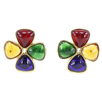 Chanel Gripoa Earrings Gold Plated 26 Approx. 45.0G