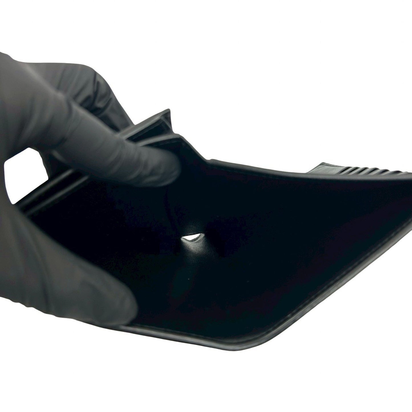 Celine Medium Strap Leather Compact Bifold Wallet With Coin Purse