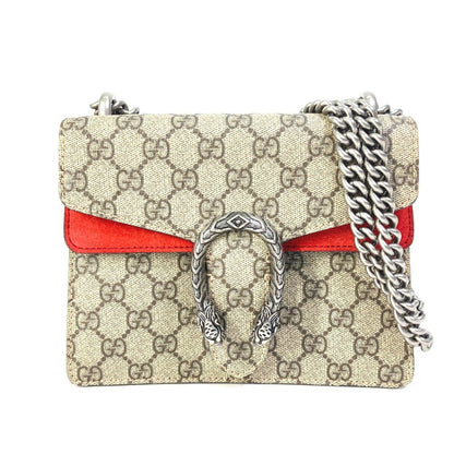 Gucci 421970 Gg Dionysus W-Chain Shoulder Bag In Supreme Canvas