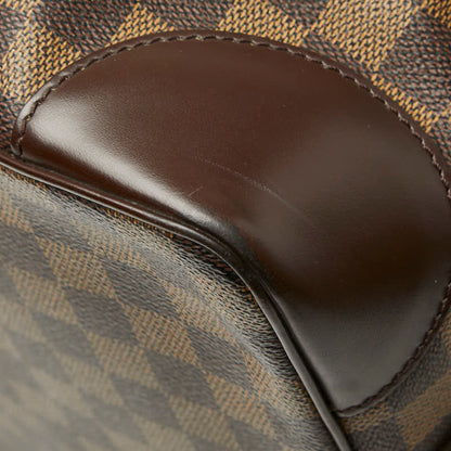 Louis Vuitton Damier Vase Lav Boston Bag N41537 Brown Leather