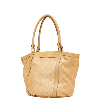 Gucci Guccissima Tote Bag 211982 Beige Leather
