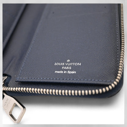 Louis Vuitton Taiga Vertical Blue Marine Long Wallet