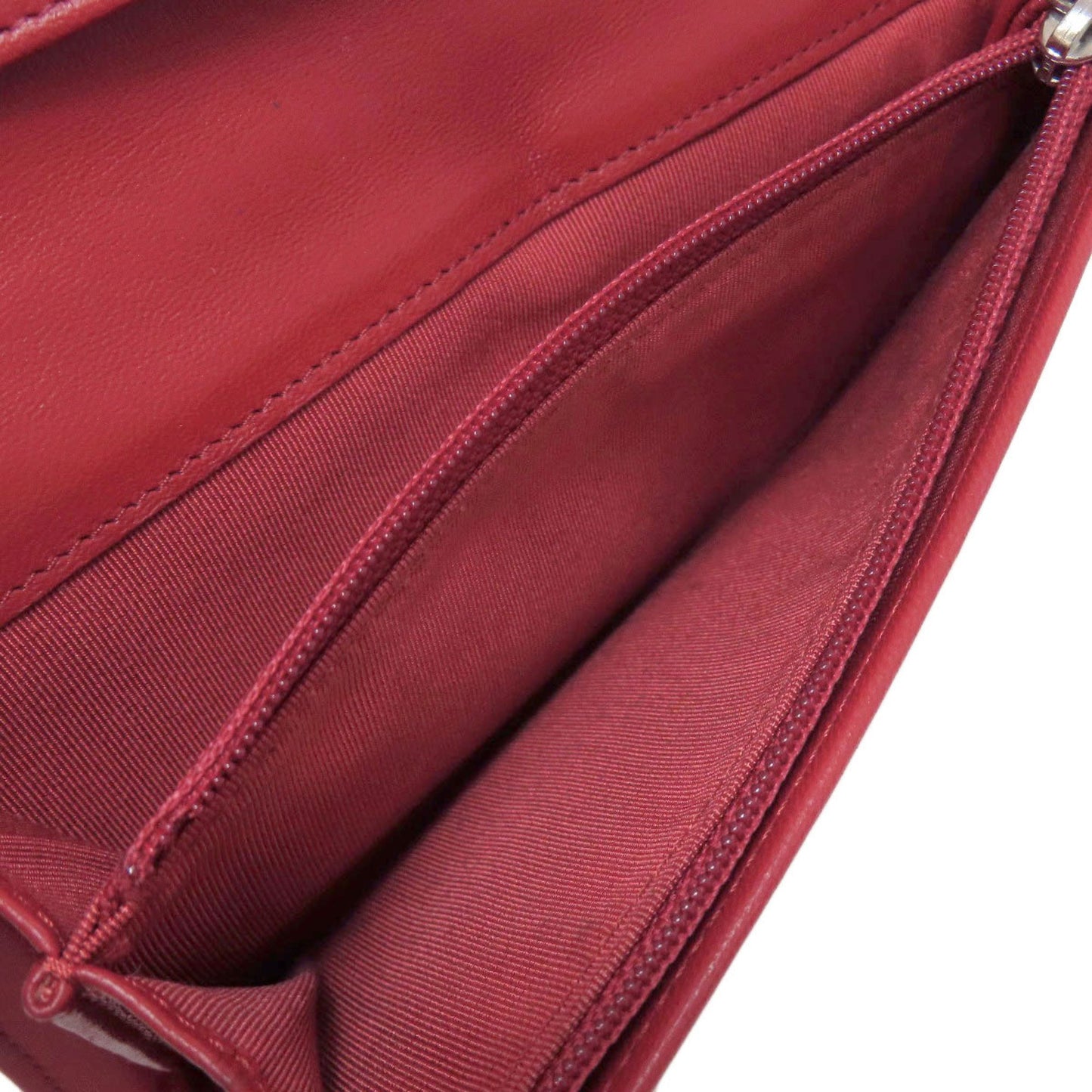 Chanel Matelasse Coco Mark Silver Hardware Lambskin Long Wallet