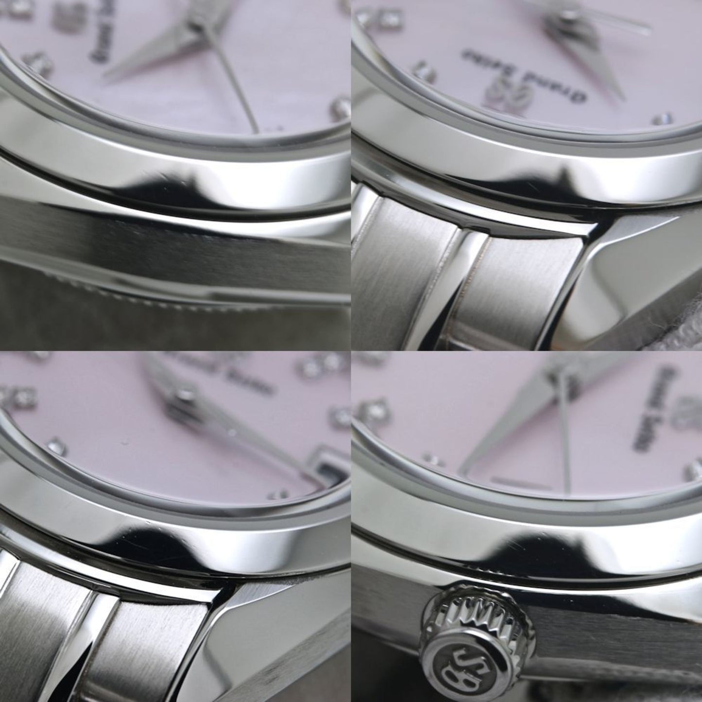 Seiko Grand Seiko Stgf277 4J52-0Ac0 Pink Shell Dial Diamond Index