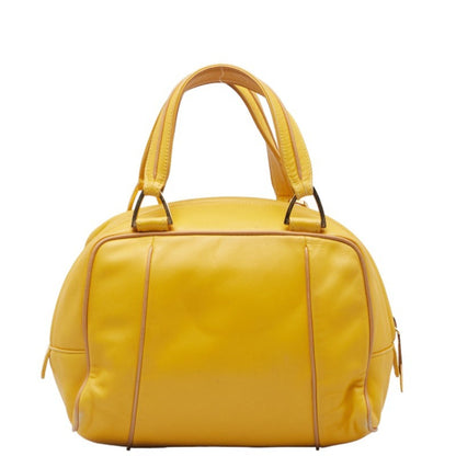 Loewe Anagram Mini Handbag In Yellow Leather