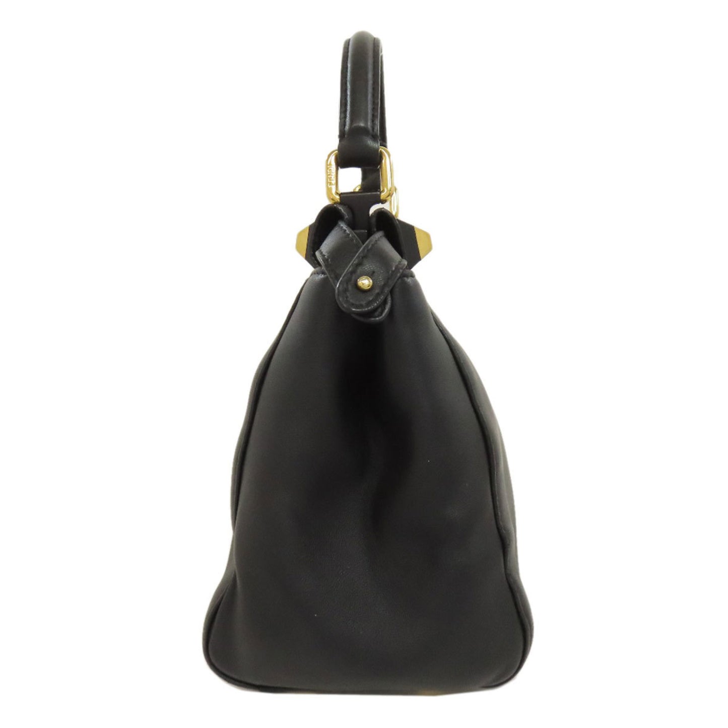 Fendi Peekaboo Mini Gold Edition 2-Way Handbag In Calfskin