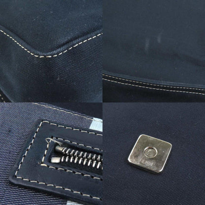 Fendi Shoulder Bag In Canvas And Leather