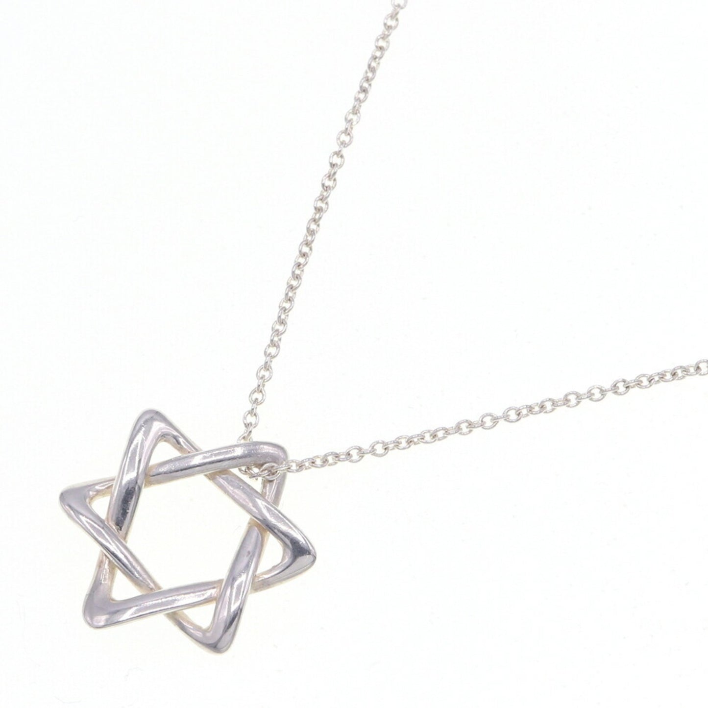 Tiffany Necklace Elsa Peretti Star Of David Sv Sterling Silver 925 Pendant